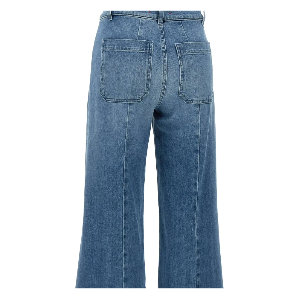 Seafarer Jane Dames Wide Leg Jeans Blue Dames