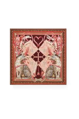Gancini Print Silk Scarf