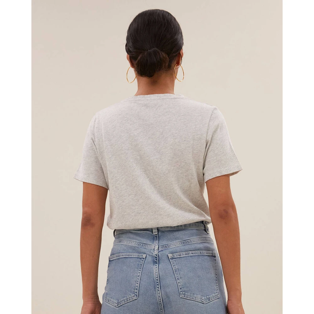 By-Bar Logo Top T-shirt Gray Dames