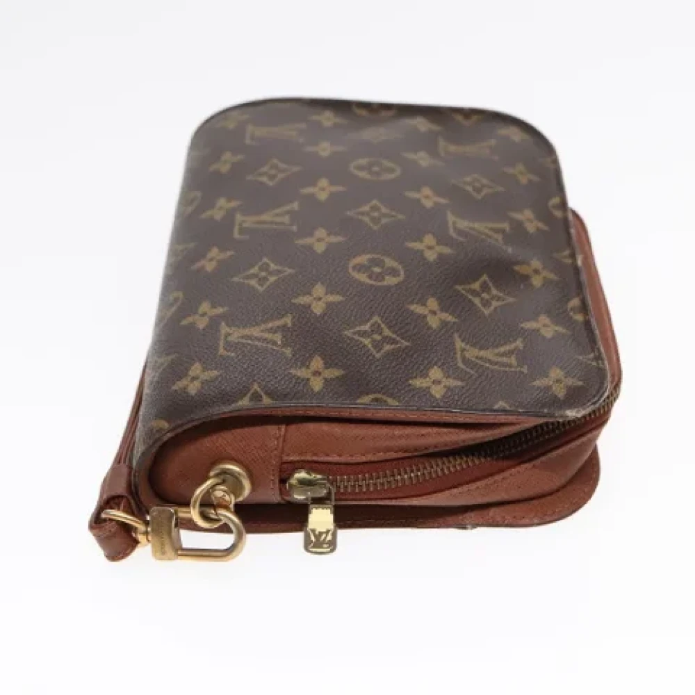 Louis Vuitton Vintage Pre-owned Canvas clutches Brown Dames
