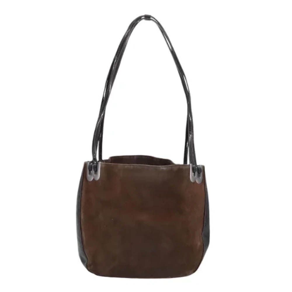 Bally Pre-owned Suede handbags Brown Dames