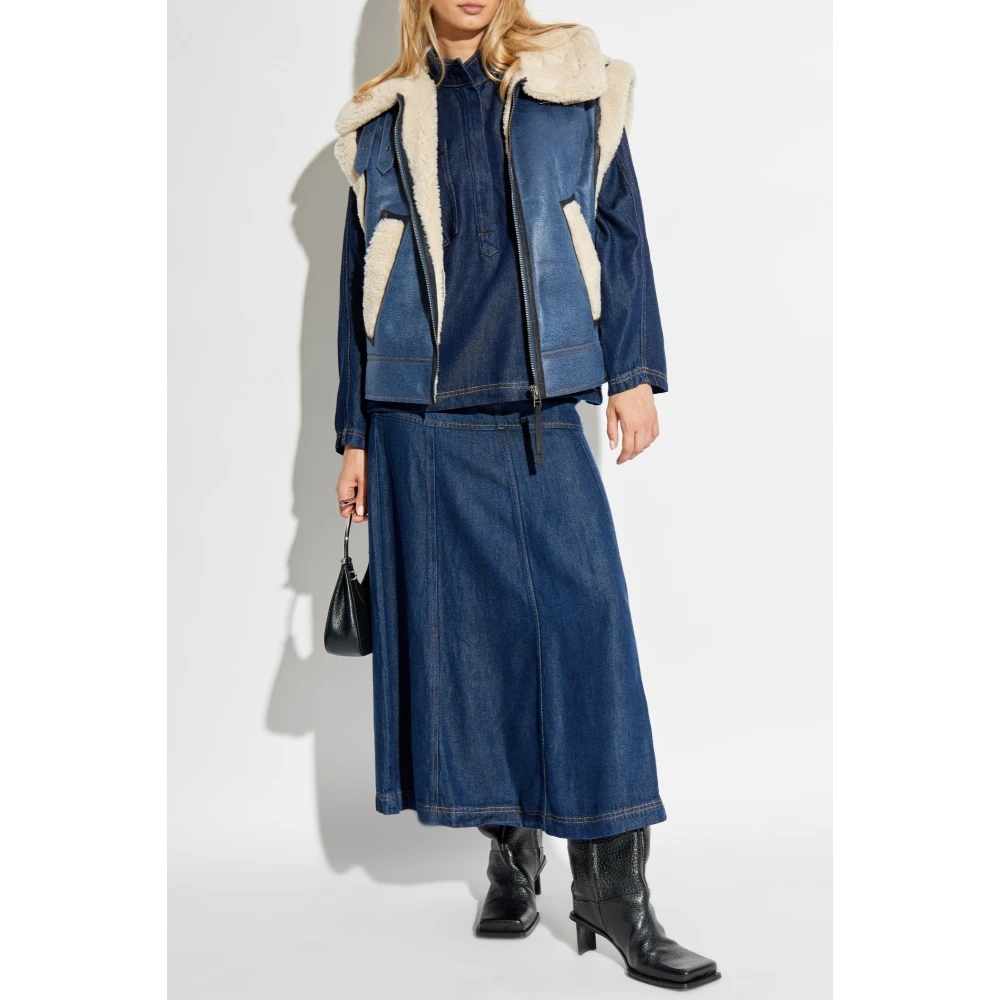 Munthe Denim rok Blue Dames