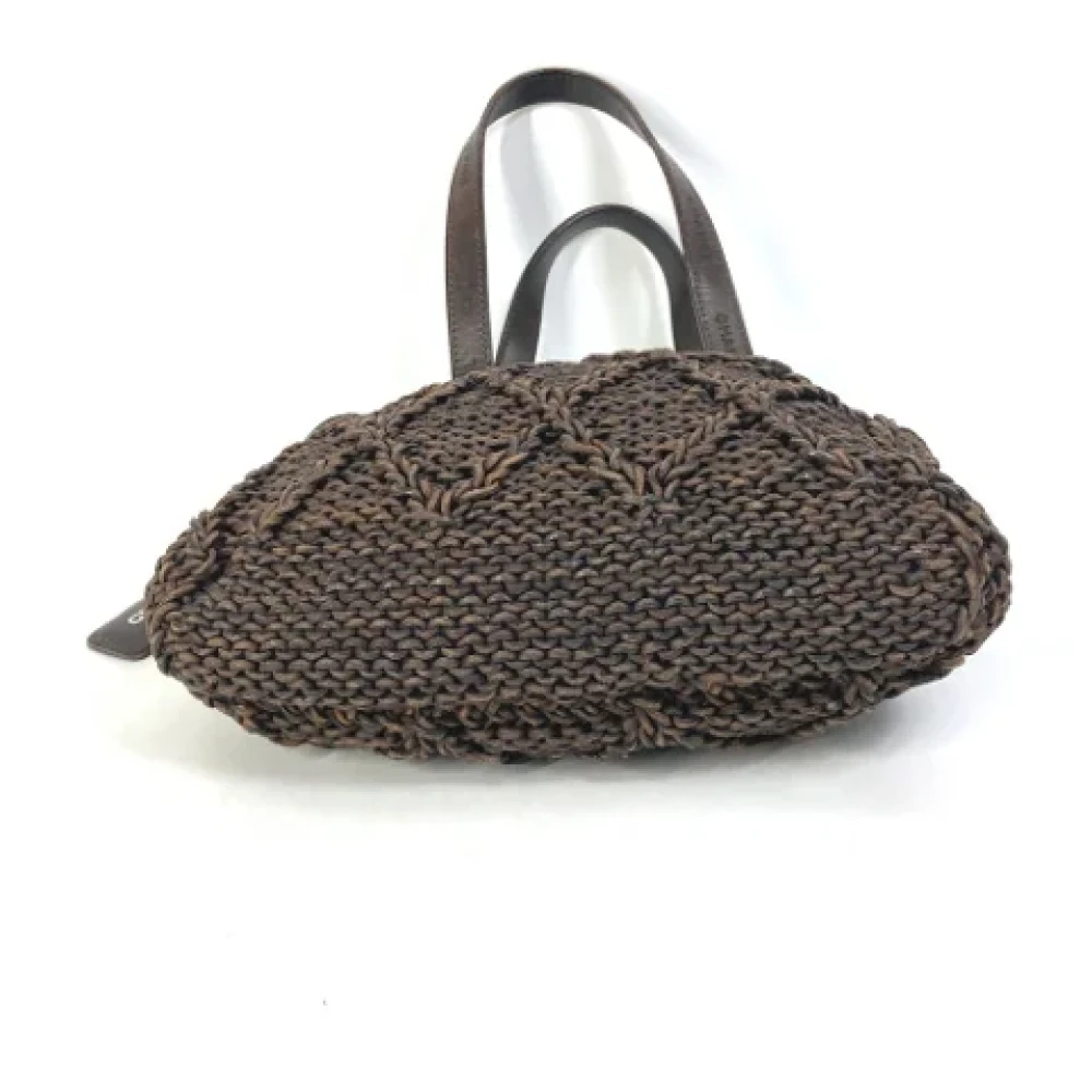 Chanel Vintage Pre-owned Leather chanel-bags Brown Dames
