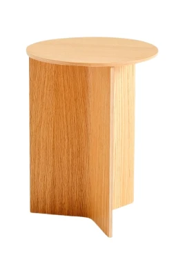 Runt Träbord Slit