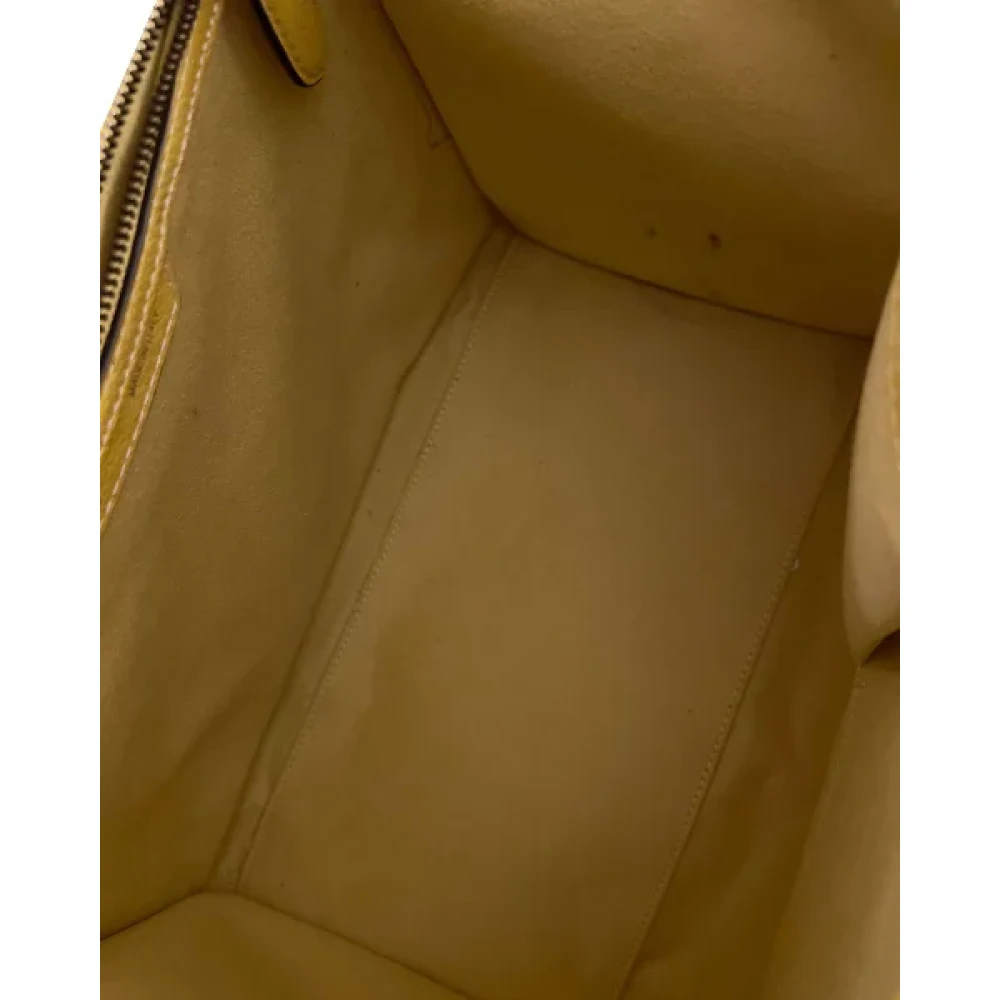Celine Vintage Pre-owned Leather celine-bags Yellow Dames