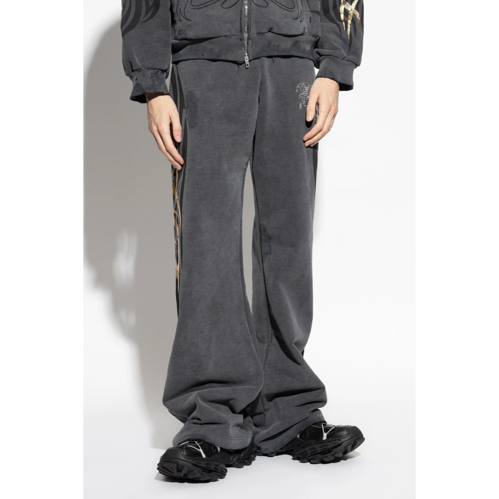 Balenciaga Sweatpants met print Gray Heren