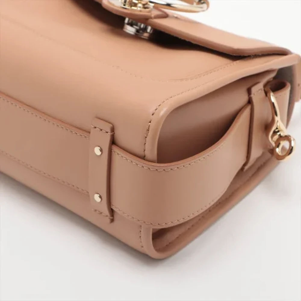 Chloé Pre-owned Leather handbags Beige Dames