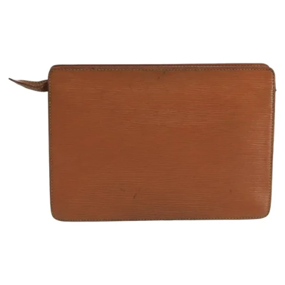 Louis Vuitton Vintage Pre-owned Leather clutches Brown Dames