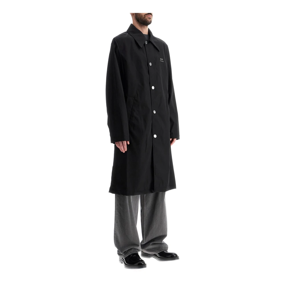 Ami Paris Nylon en Katoen Unisex Autojas Black Heren