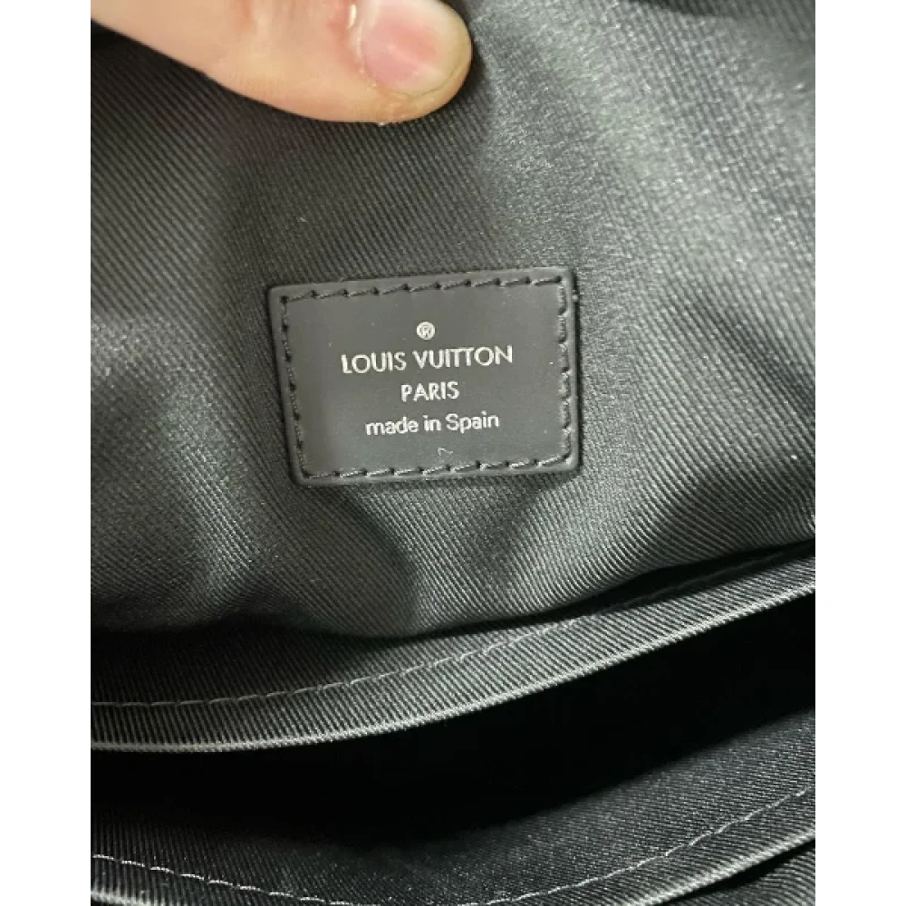 Louis Vuitton Vintage Pre-owned Canvas shoulder-bags Black Dames