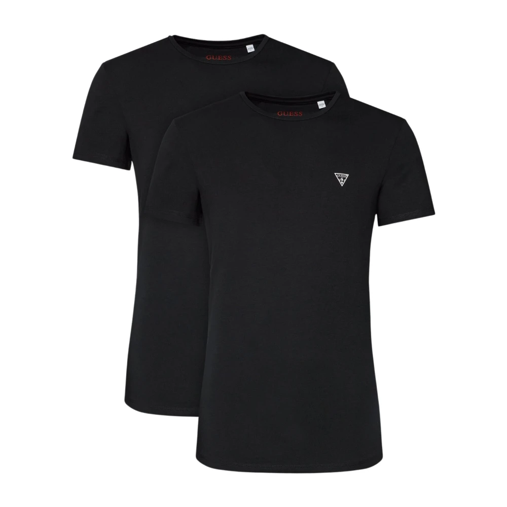 Guess Herren Schwarz T-Shirt Triangle - Bild 2