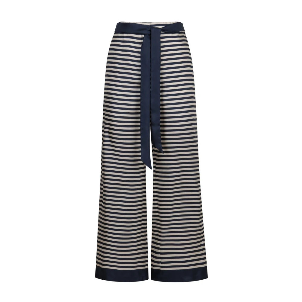 Max Mara Blue Wide Trousers, Female, S, Wide Trousers