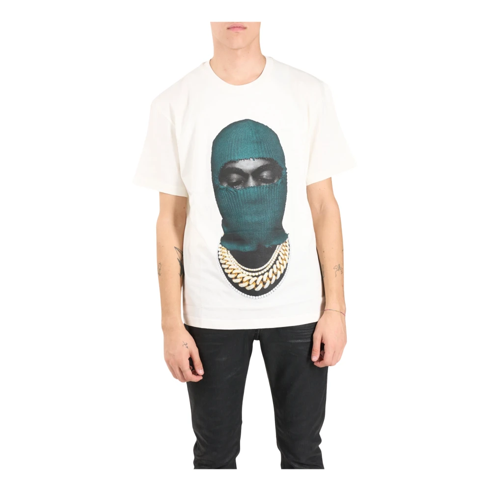 IH NOM UH NIT Katoenen T-shirt met Frontprint White Heren