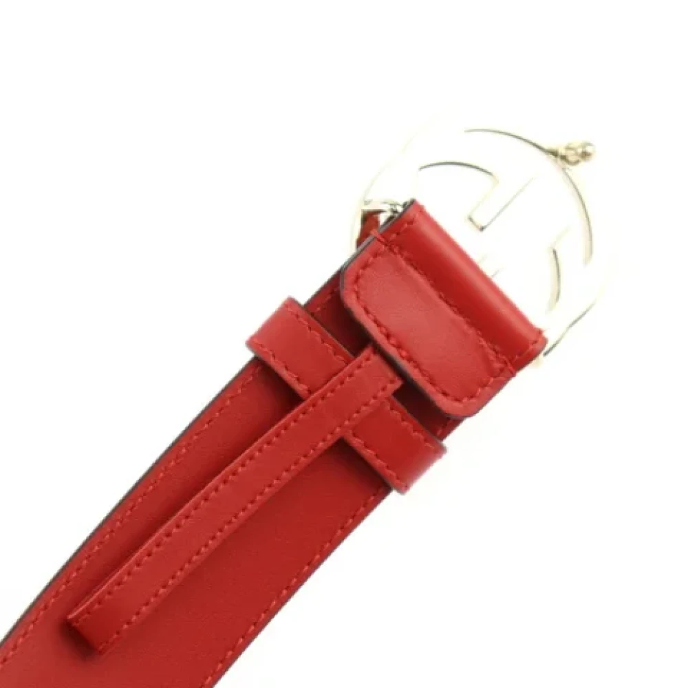 Gucci Vintage Pre-owned Leather belts Red Dames
