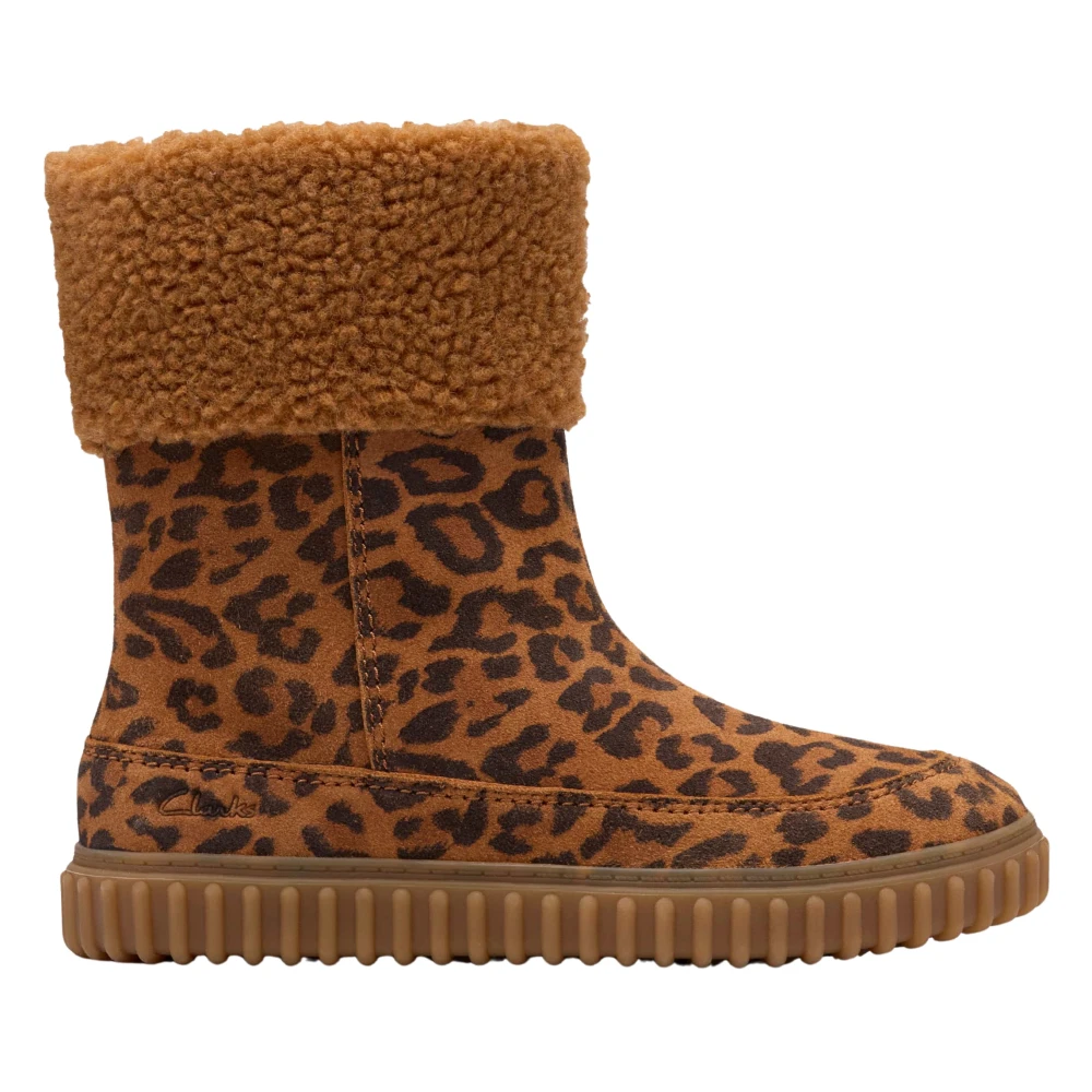 Clarks Girls Brown Kids Boots, 29 Eu, Cove Snug Boots