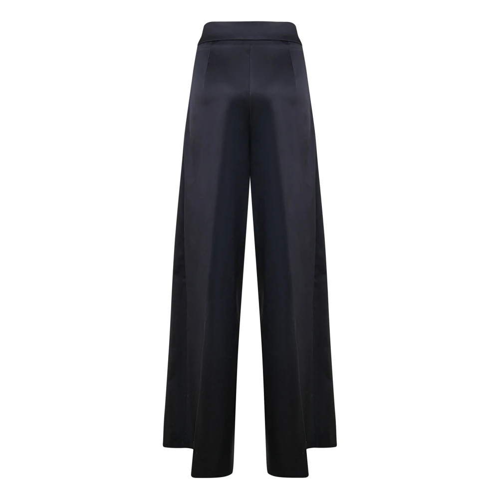 Genny Palazzo Broek met Asymmetrische Ruche Black Dames