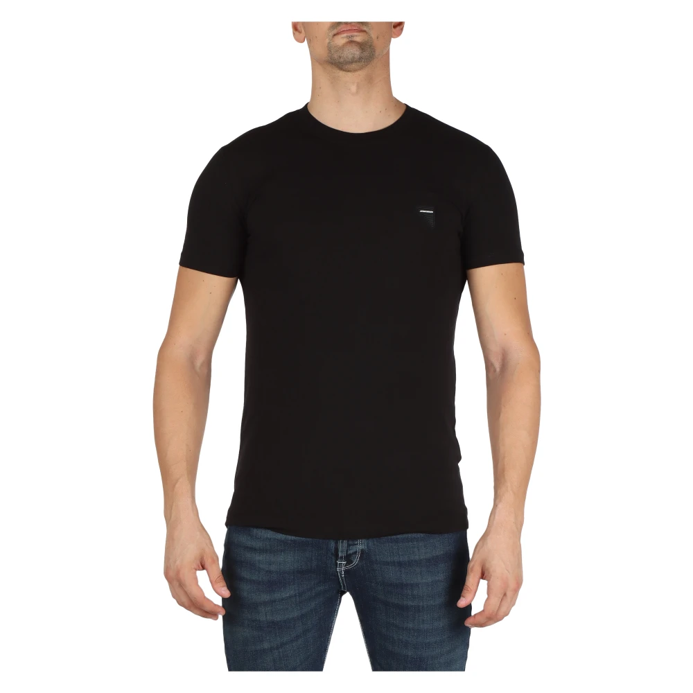 Antony Morato Slim Fit T-Shirt met Voor Logo Patch Black Heren