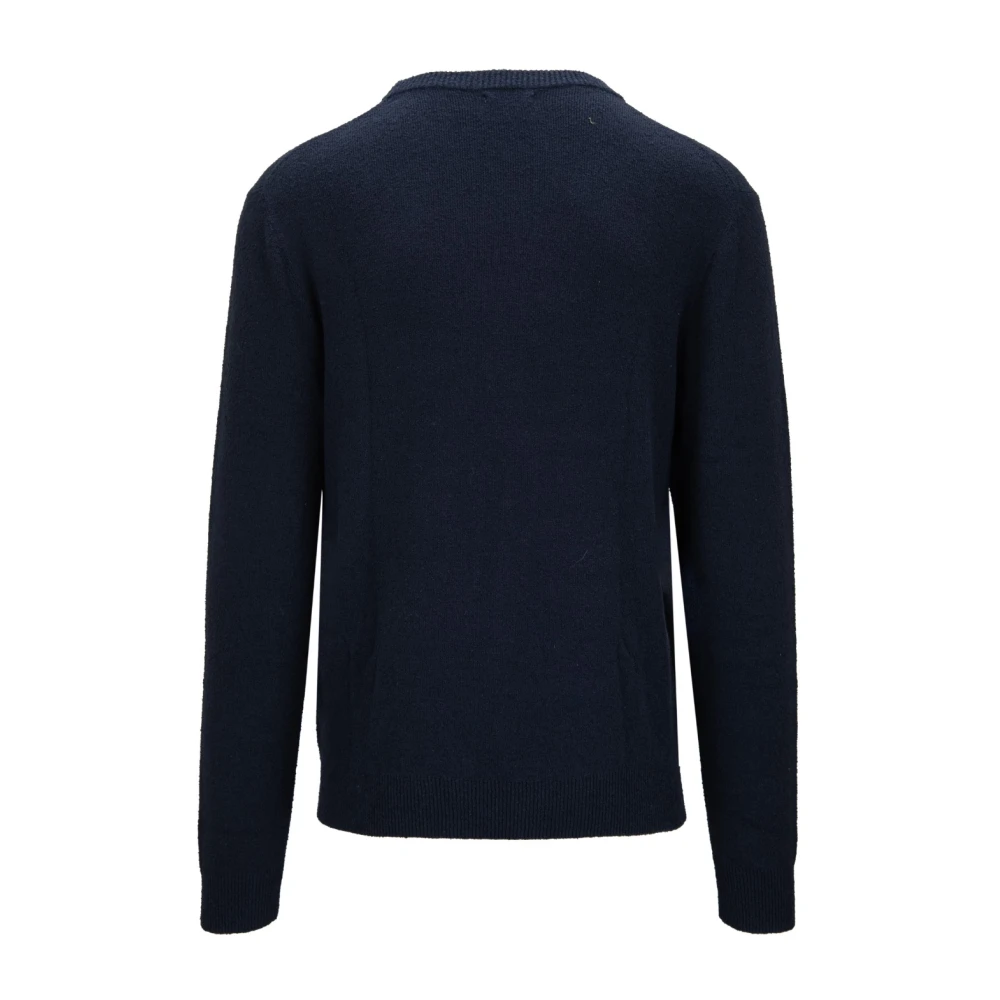 Sun68 Heren Pullover Sweater met Geborduurd Logo Blue Heren
