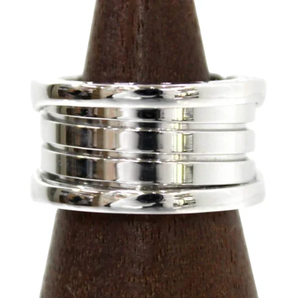 Pre-owned Solv Hvitt Gull Bvlgari Ring