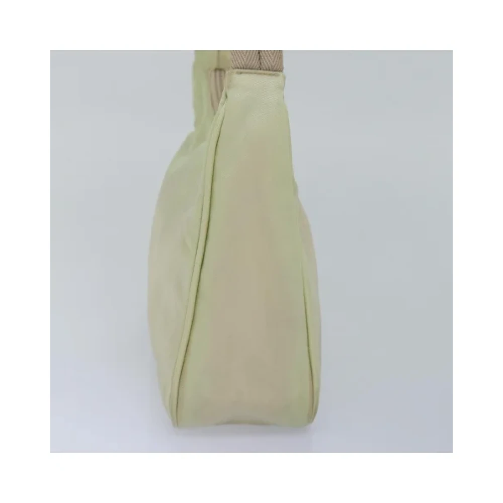 Prada Vintage Pre-owned Nylon prada-bags Beige Dames