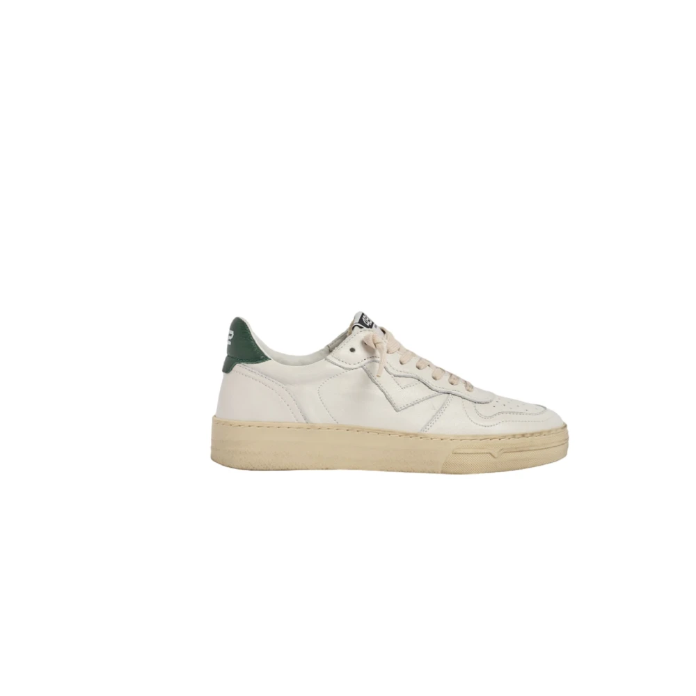4B12 Witte leren sneakers Heren Schoenen