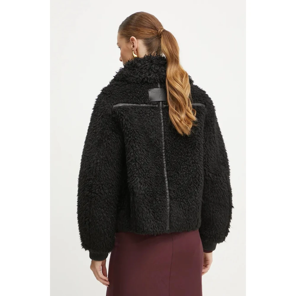 PATRIZIA PEPE Omkeerbare Korte Jas Stijl 2O0139E054 Black Dames
