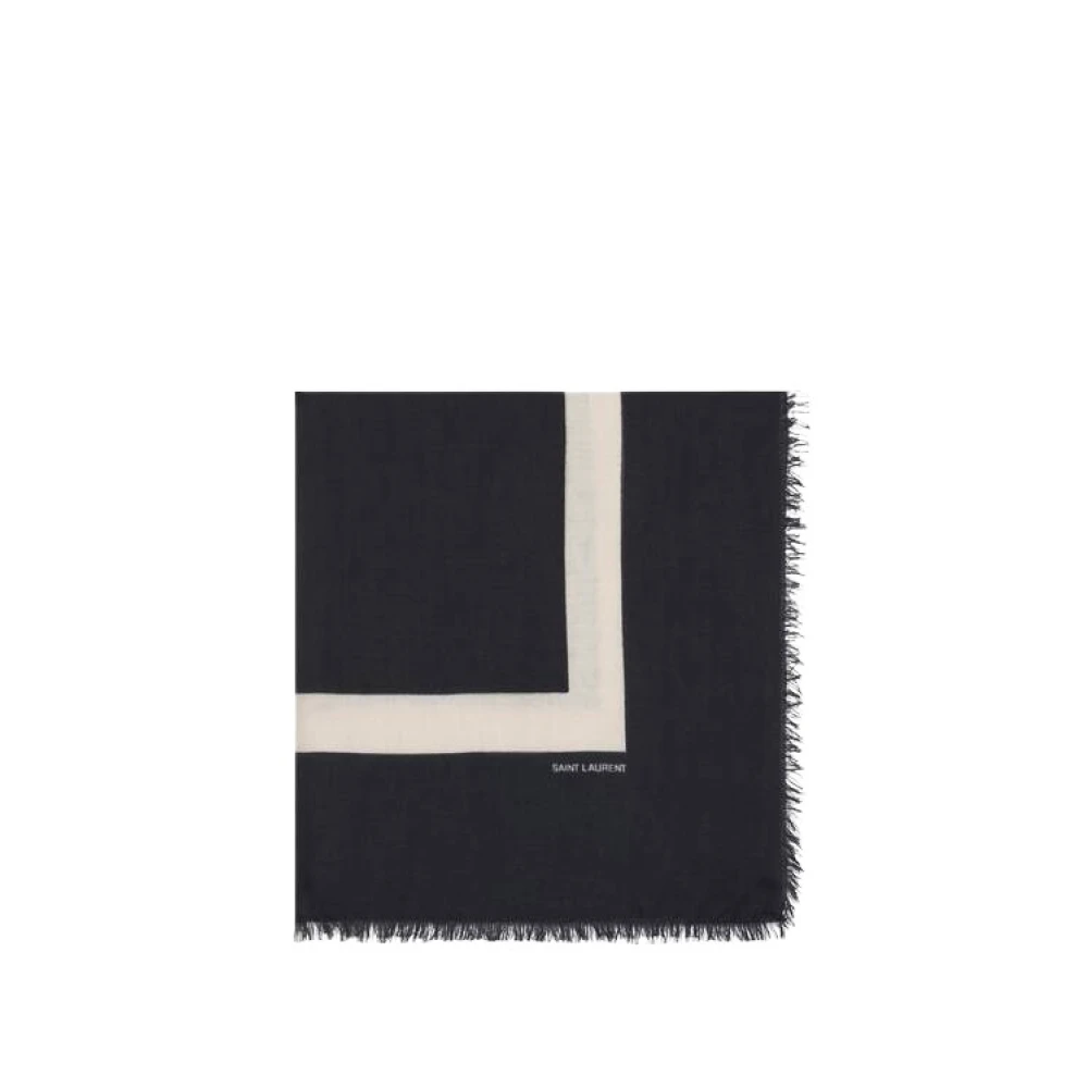 Saint Laurent Elegante Shawl voor stijlvolle outfits Black Dames
