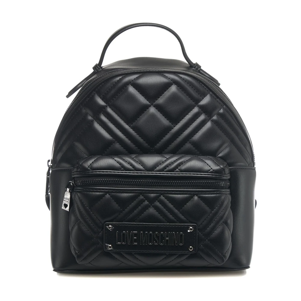 Love Moschino Chique Zwarte Bucket Bag & Rugzak Black Dames