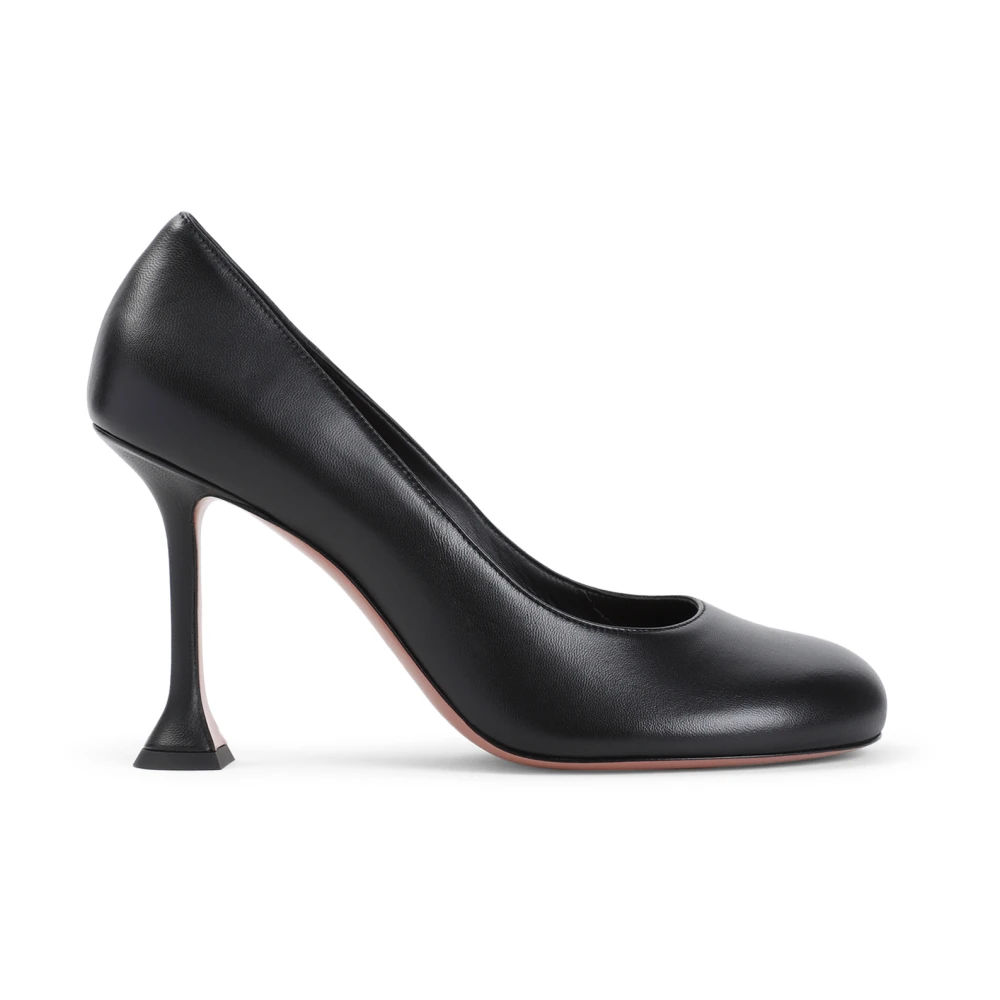 Amina Muaddi Vrouw Zwart Schoenen Dames, 37 1/2 Eu, Leer, Iris Pump
