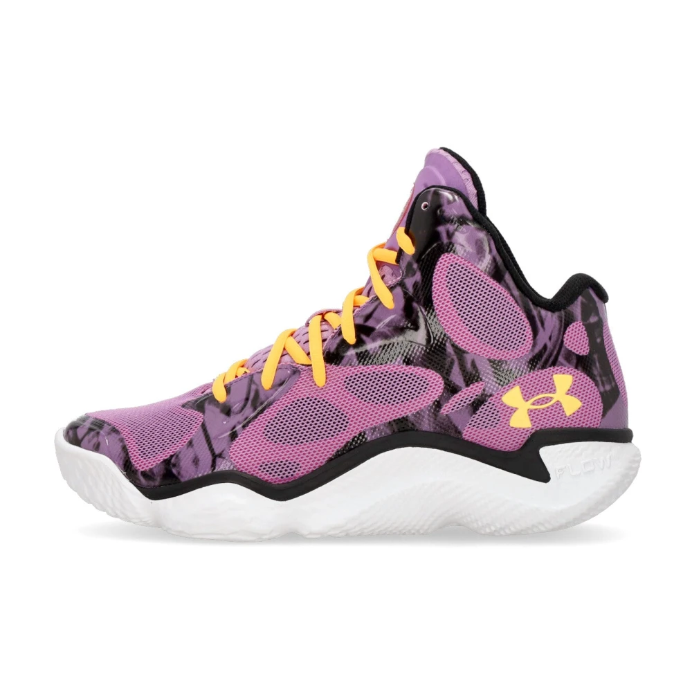 Under Armour Men's Multicolor Sneakers, 9 Uk, High Top Basketball Shoe Purple