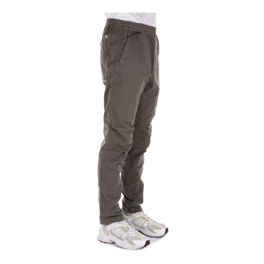C.P. Company Groene Logo Broek met Zakken Gray Heren