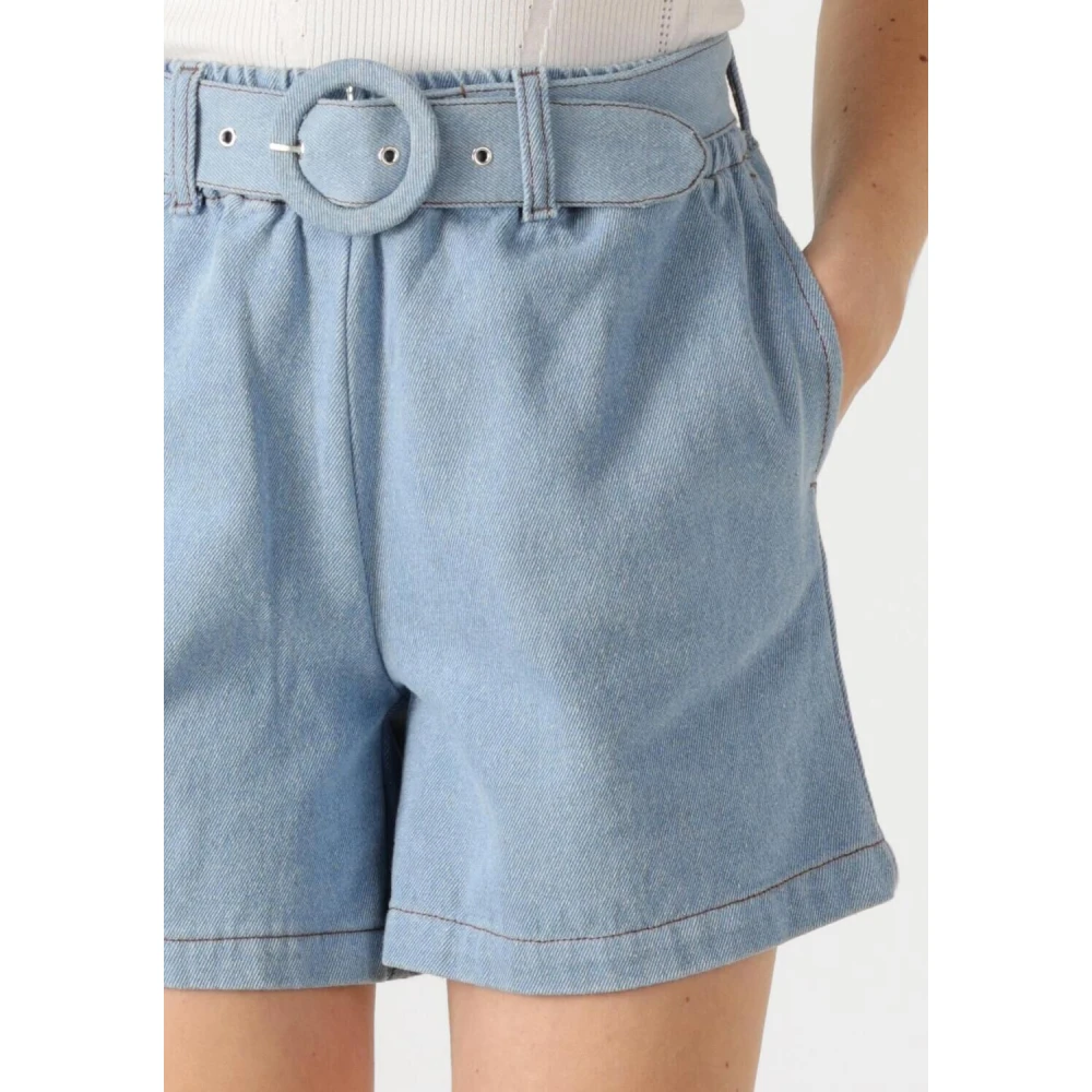 Est'Seven Blauwe veelzijdige shorts voor vrouwen Blue Dames