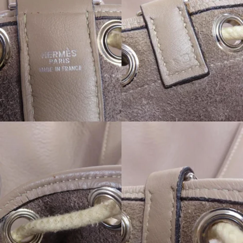 Hermès Vintage Pre-owned Leather totes Gray Dames