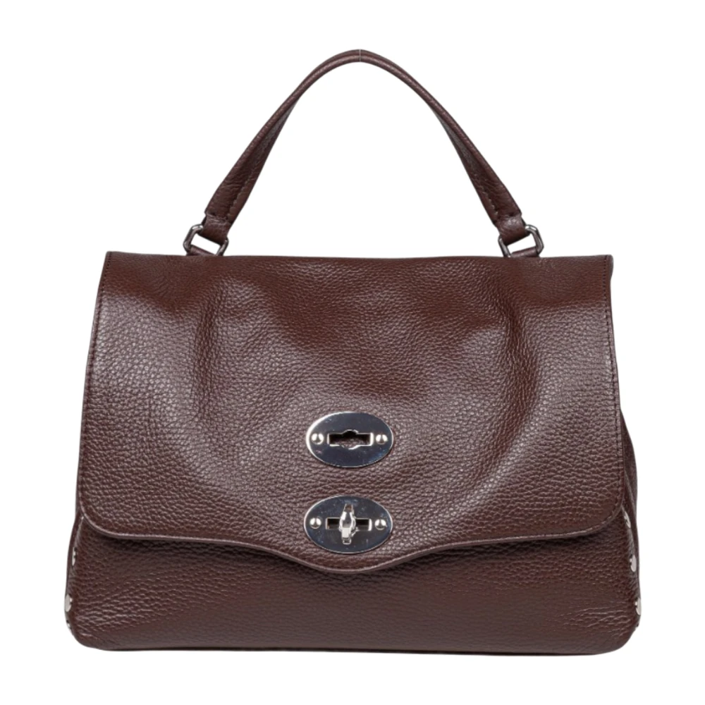 Zanellato Bruine leren handtas Elegant en veelzijdig Brown Dames