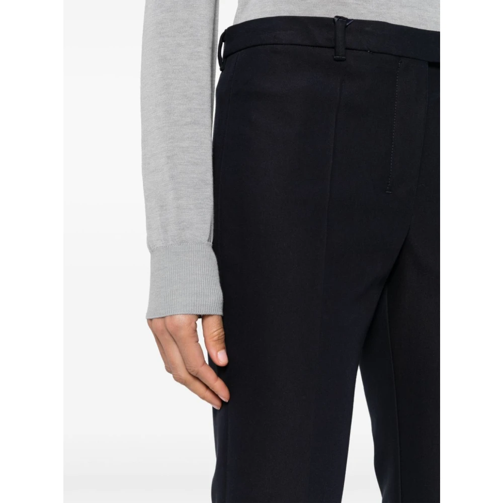 Max Mara Navy Blauwe Broek Fatina Stijl Black Dames