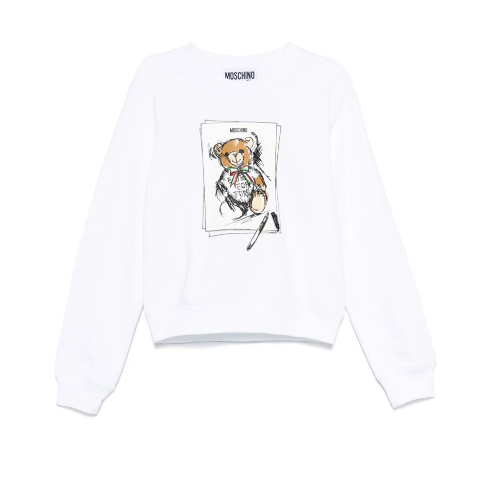 Moschino Casual Sweatshirt 001C White Dames
