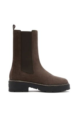 Embellished Läder Chelsea Boots