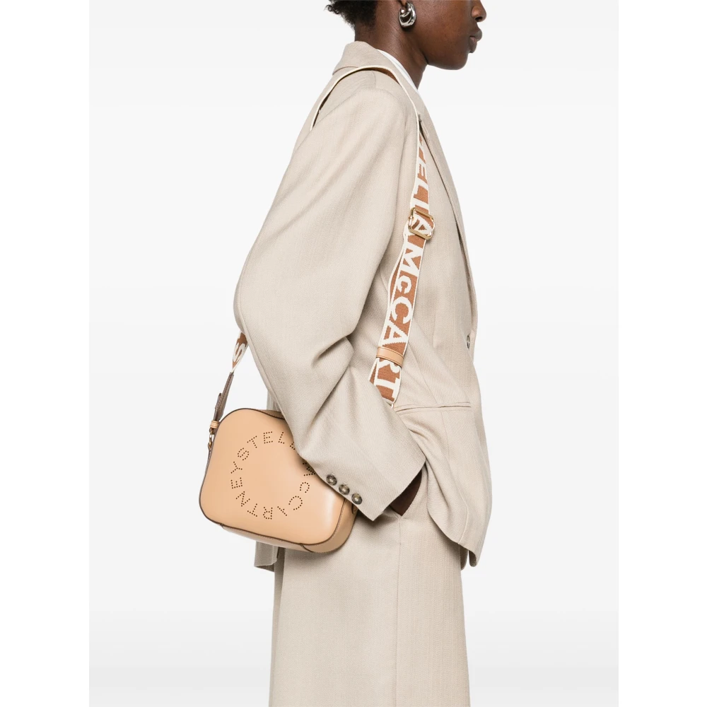 Stella Mccartney Camera Tas Alter Mat in Fawn Beige Dames
