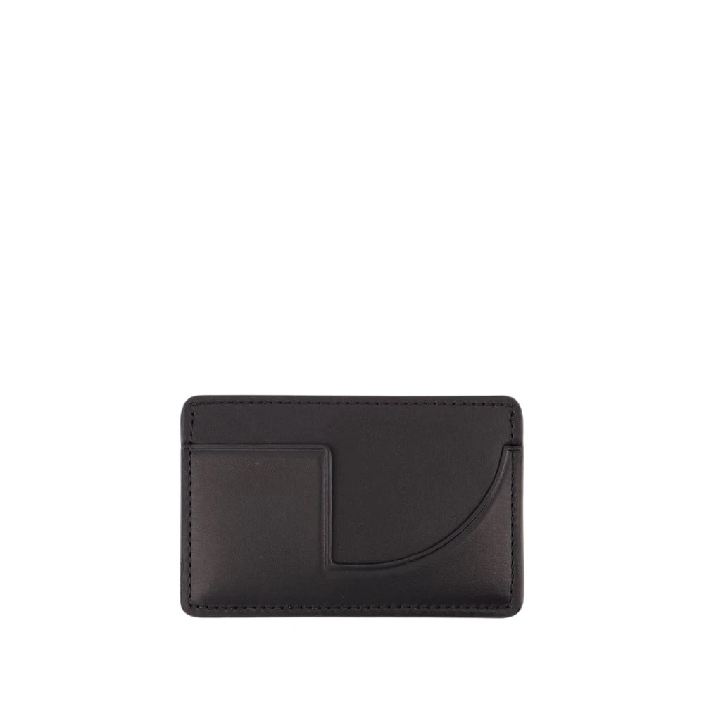 Patou Women's Black Wallets & Cardholders, One Size, Leather Card Holder