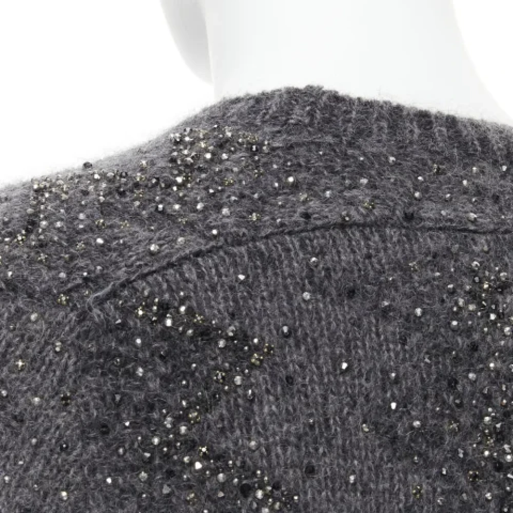 Saint Laurent Vintage Pre-owned Wool tops Gray Dames
