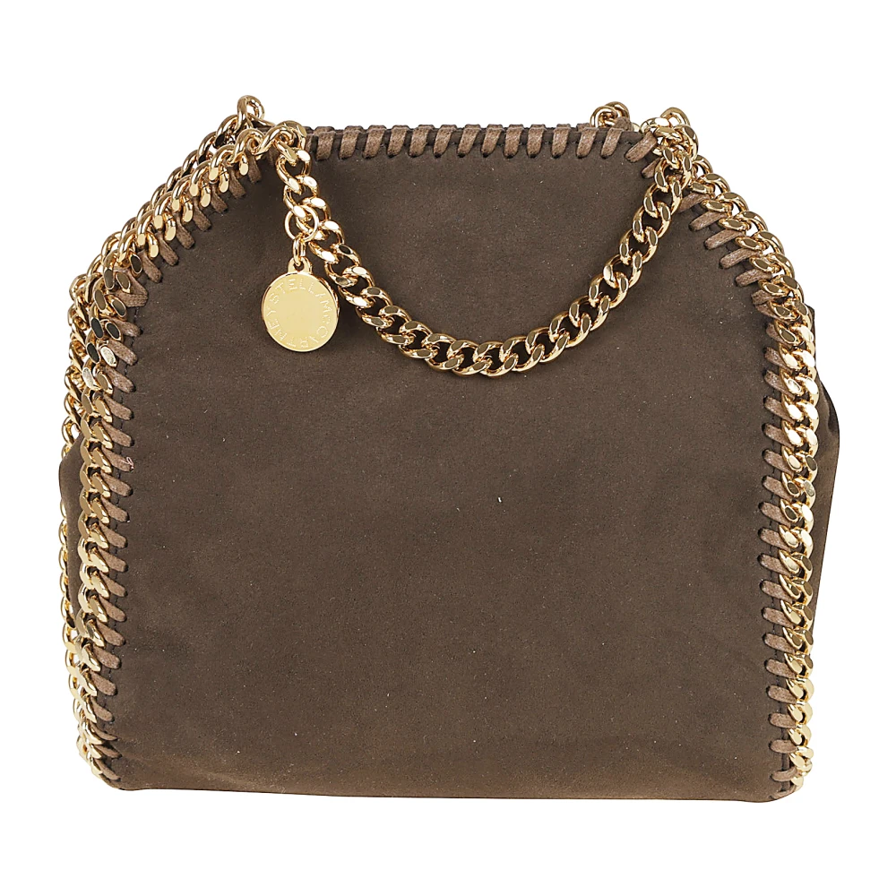 Stella Mccartney Damen Braun Falabella Suede Tiny Tote
