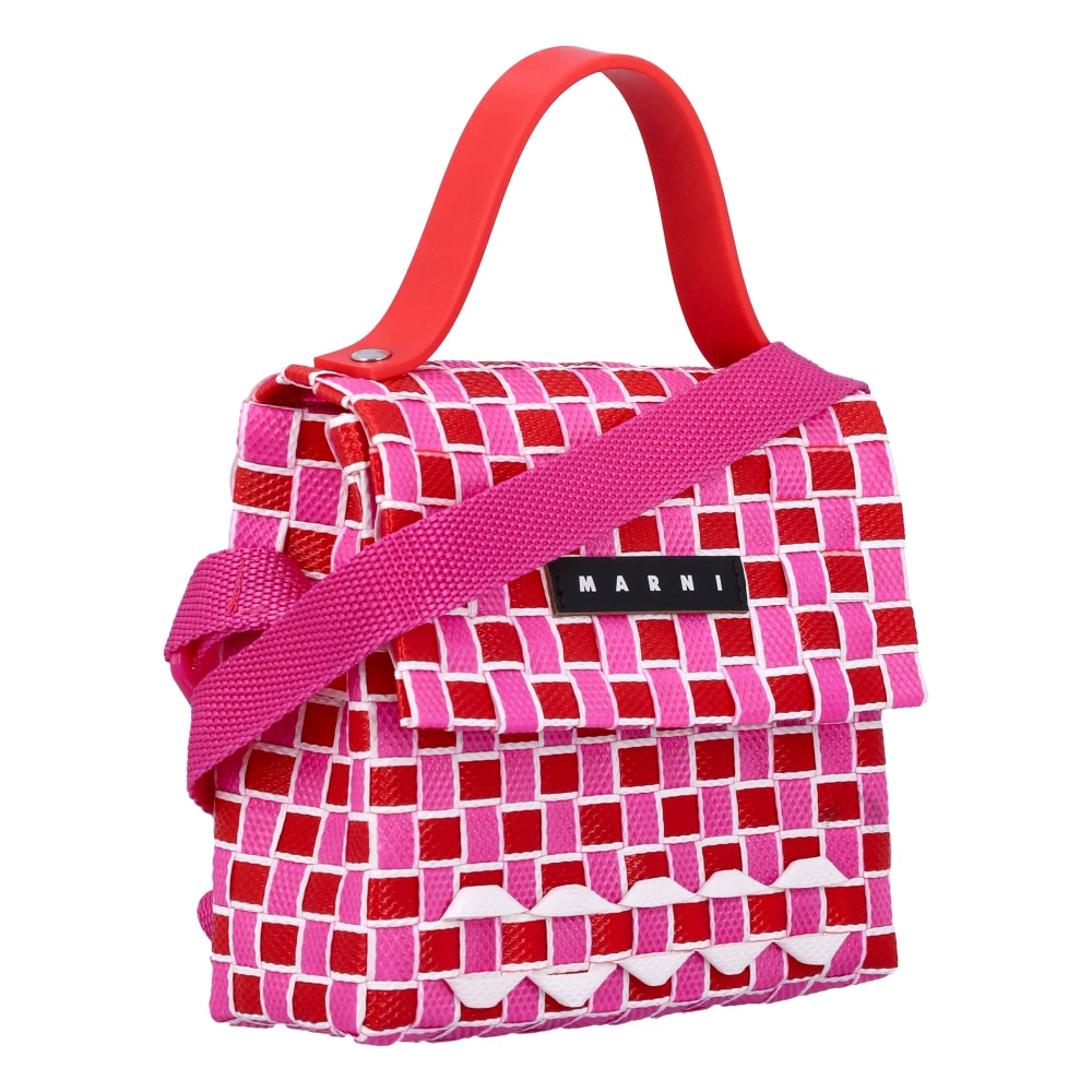 Marni Intreccio Crossbody Tas Pink Dames