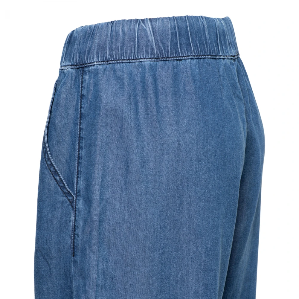 &Co Woman Wijde Broek Zomerse Stijl Blue Dames
