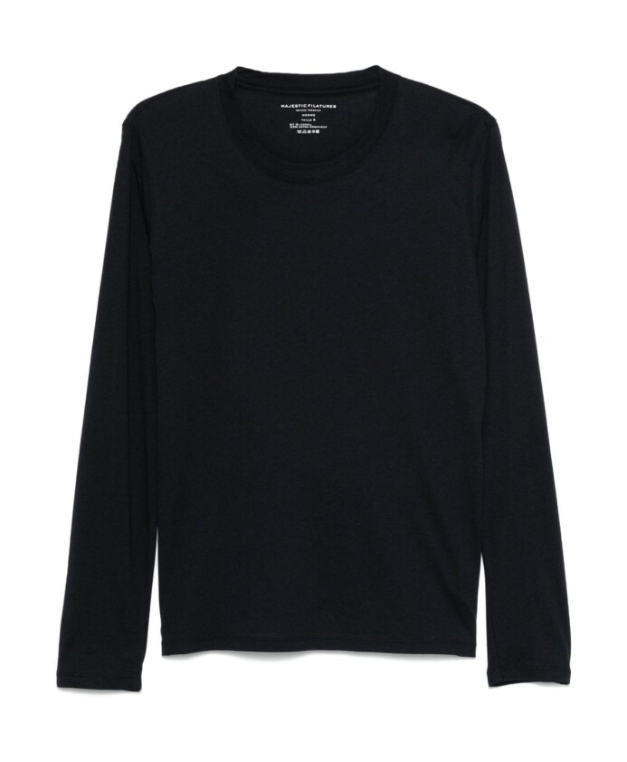 bleu-jersey-col-rond-manches-longues