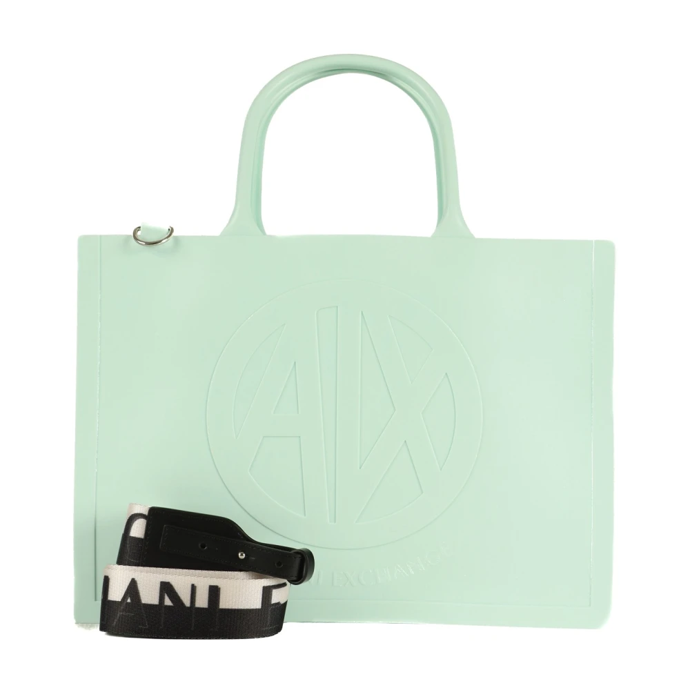 Emporio Armani Melkwitte Handtas Green Dames