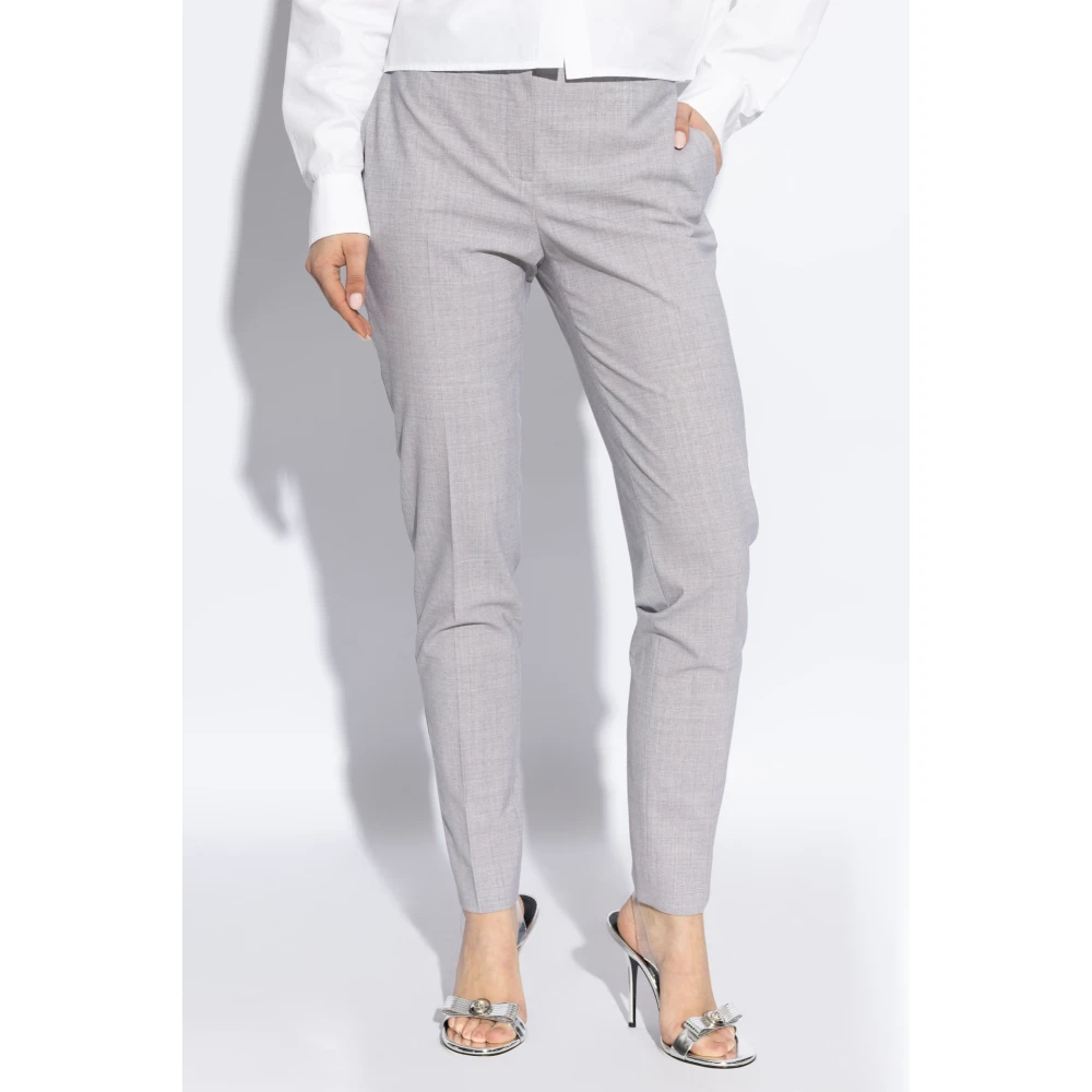 Versace Wollen broek Gray Dames