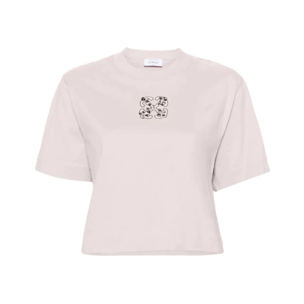 Off White Roze Lila Pijl T-shirt Pink Dames