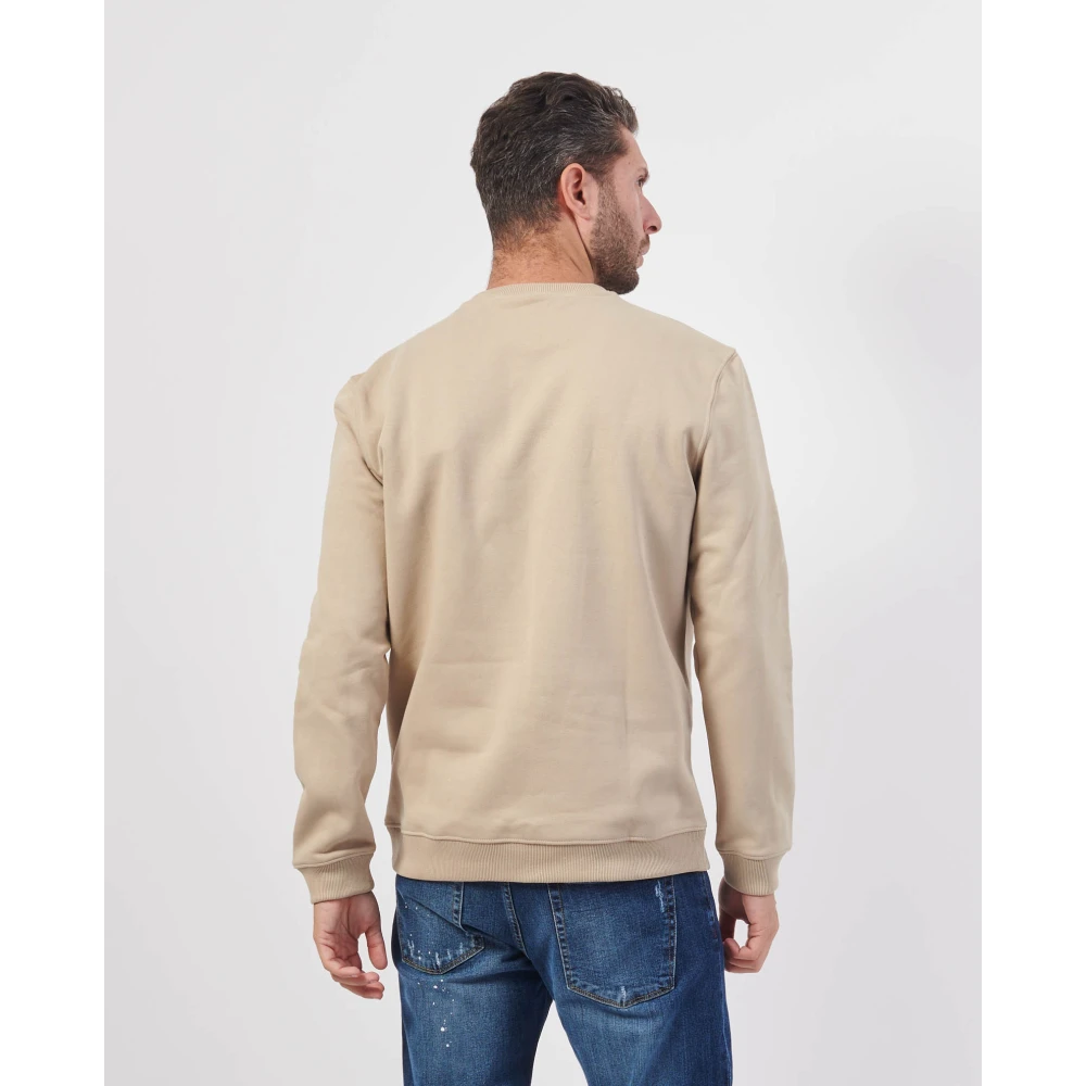 Guess Beige Sweatshirt met Lange Mouwen van Katoen Beige Heren