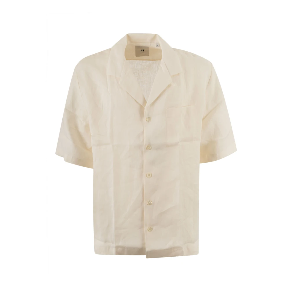 PT Torino Short Sleeve Shirts Beige Heren