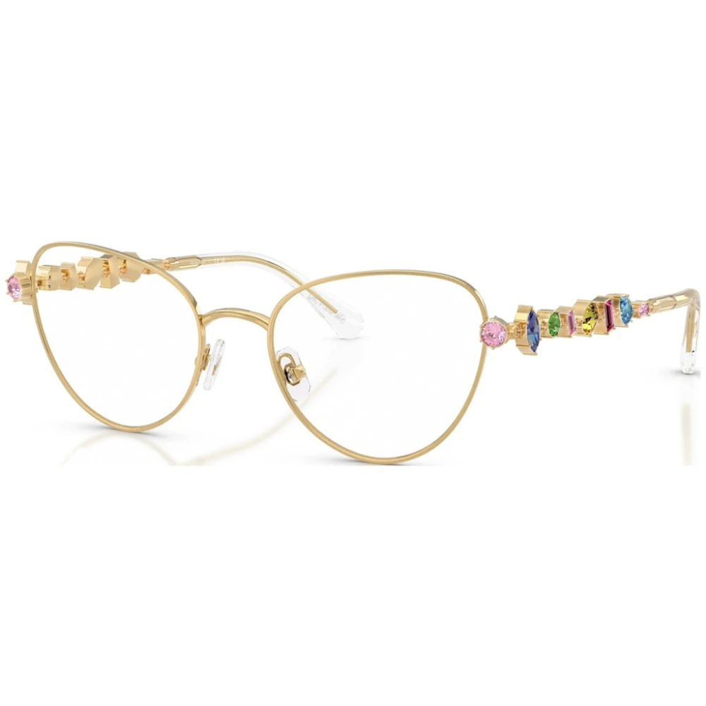 Swarovski Kattenoog Metalen Frame met Lichtpunt Yellow Unisex